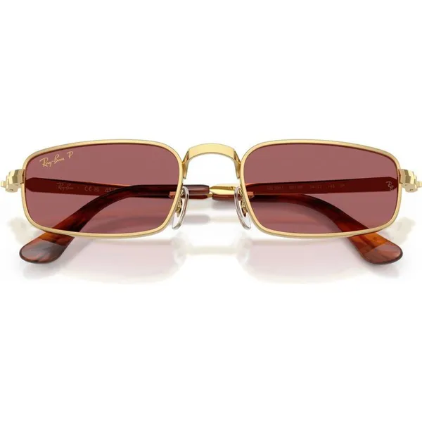 Kính Mát Unisex Rayban 0RB3927 001/AF Màu Tím Vàng