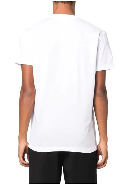 Áo Phông Nam DSquared2 Icon S79GC0064 Màu Trắng Họa Tiết