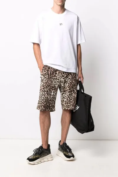 Áo Phông Nam Dolce & Gabbana D&G Logo Màu Trắng Size 46