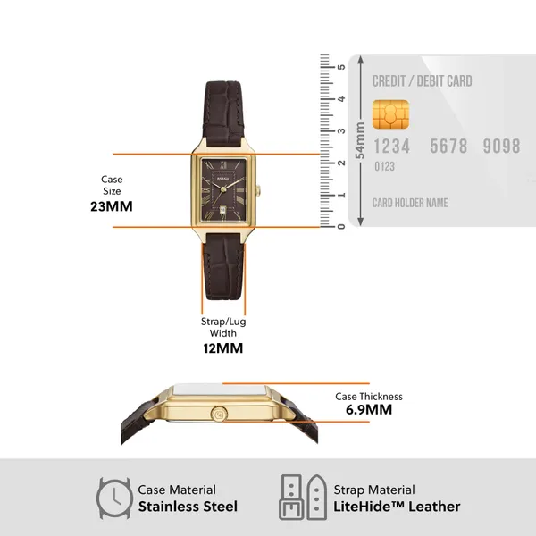 Đồng Hồ Nữ Fossil Raquel ES5367 Màu Nâu