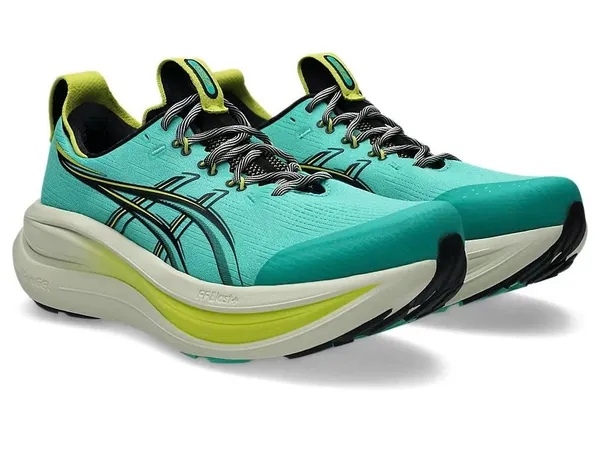 Giày Chạy Bộ Nam Asics GEL-Nimbus 28 TR 1011C216.300 Màu Xanh Lá Size 41.5