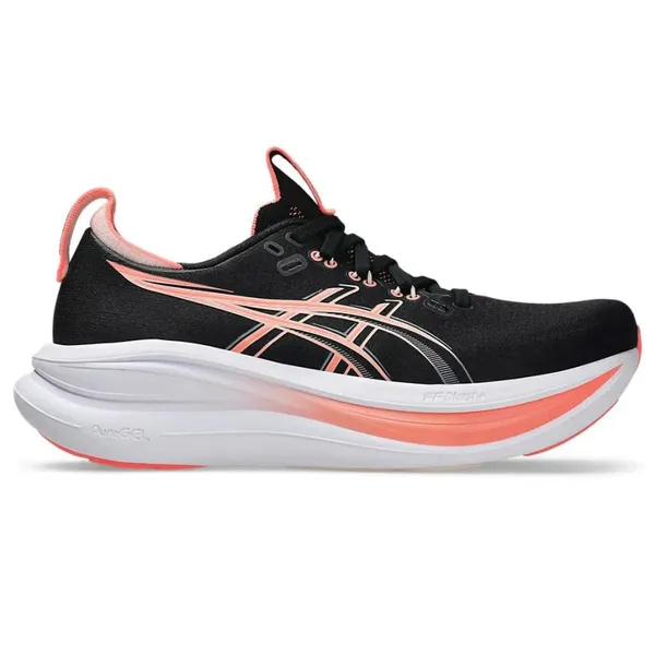 Giày Chạy Bộ Nữ Asics Gel Nimbus 28 1012B899.003 Màu Đen Phối Hồng Size 38