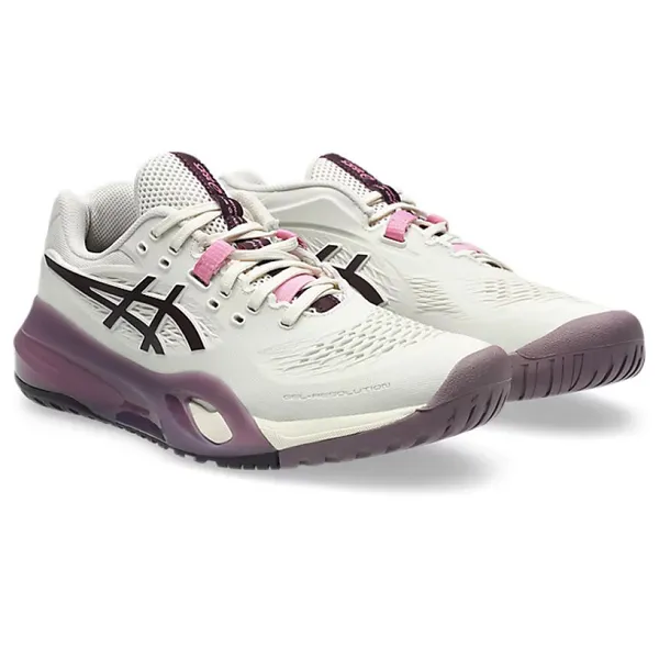 Giày Tennis/Pickleball Nữ Asics Gel Resolution X Wide 1042A278.250 Màu Trắng Tím Size 38
