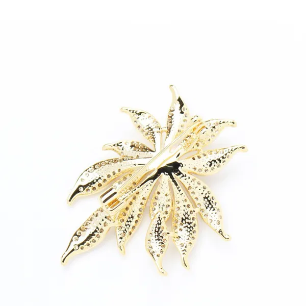 Cài Áo Meri Sunburst Flower BR146 Màu Vàng