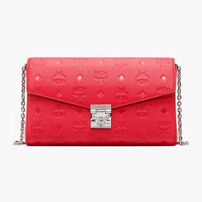 Túi Xách MCM Millie Crossbody in Monogram Leather Màu Đỏ Khuyến mãi Giá