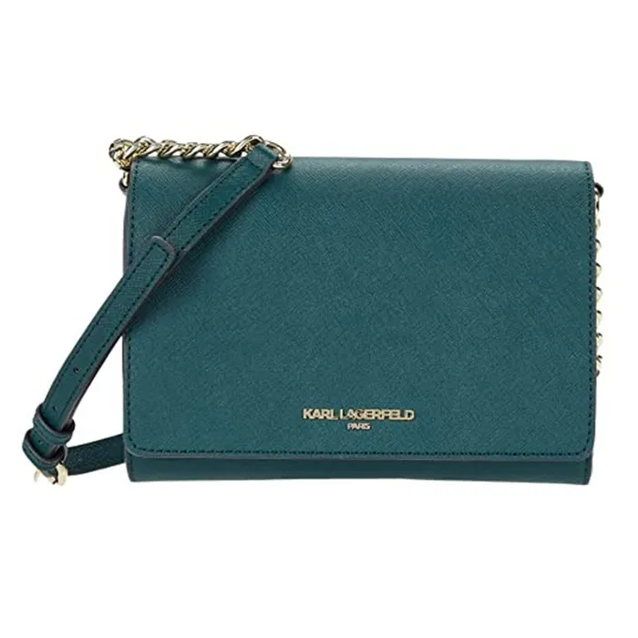 Túi Đeo Chéo Karl Lagerfeld Paris Crossbody Connie Bag Màu Xanh Green