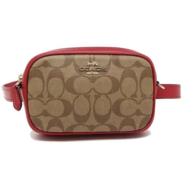 Túi Đeo Chéo Coach Belt Bag Tas Pinggang Sling Bag Tas Wanita Original F39657 Màu Nâu Đỏ