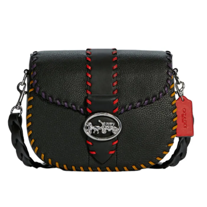 Túi Đeo Chéo Coach Georgie Saddle Bag C5791 Màu Đen