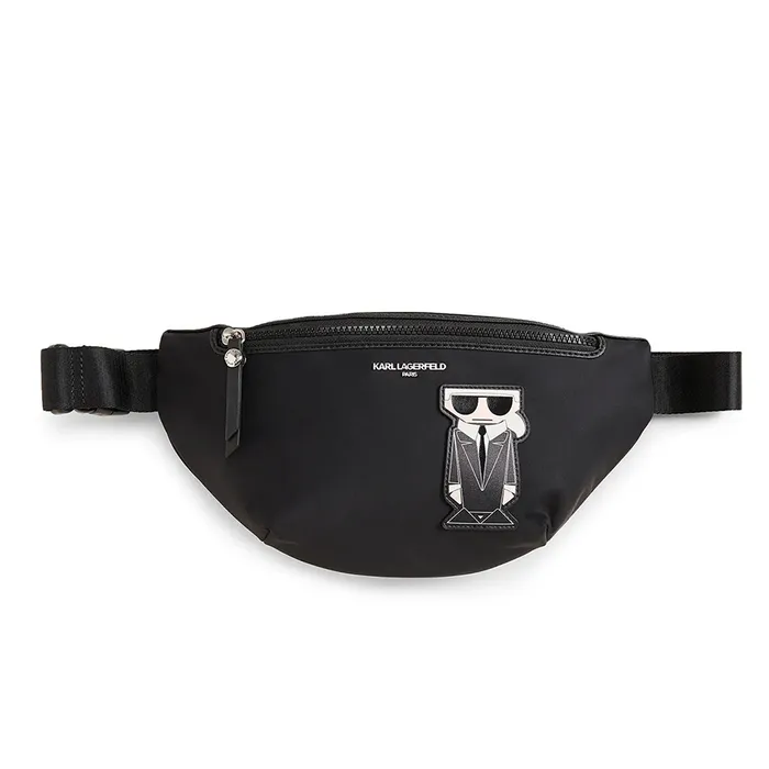 Túi Đeo Chéo Karl Lagerfeld Amour Nylon Belt Màu Đen