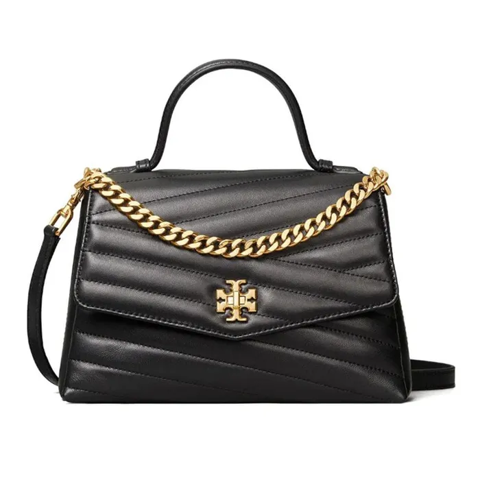 Túi Đeo Chéo Tory Burch Kira Chevron Top-Handle Satchel Black