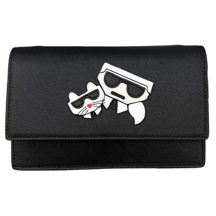 Túi Đeo Chéo Karl Lagerfeld Cocktail Quai Xích 2 Hình Màu Đen