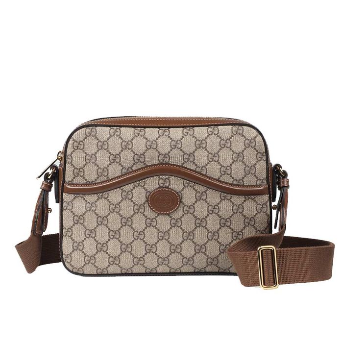 Túi Đeo Chéo Gucci Messenger Bag With Interlocking G 675891 92THG 8563 Màu Nâu