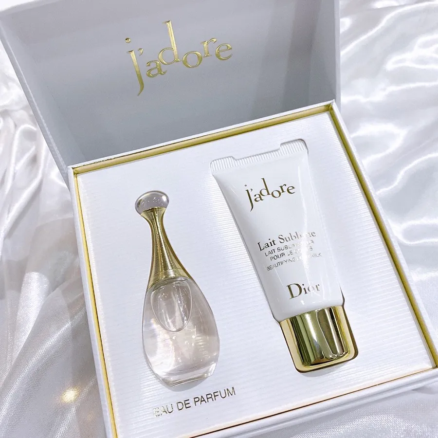 Set Nước Hoa Nữ Dior J'adore Mini Gift Set 2 Món (EDP 5ml + Dưỡng thể 20ml) — quà tặng 20/10 chính hãng tại Vua Hàng Hiệu